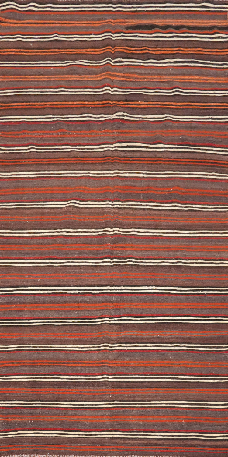 Vegetable Dye Kilim Turkish Area Rug 5x11