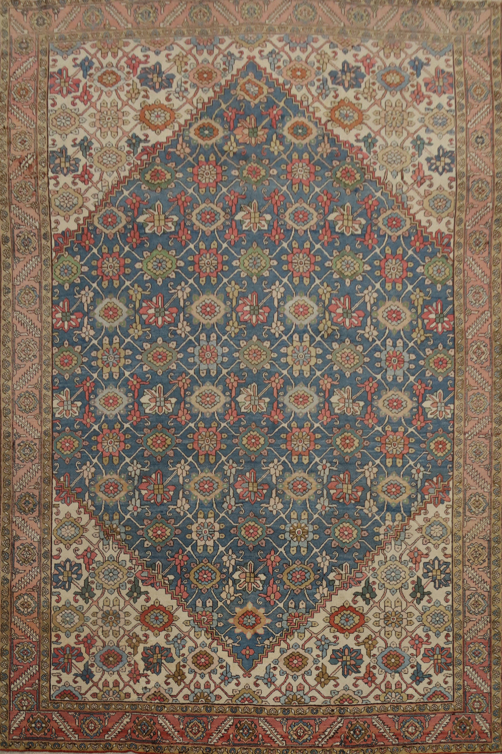 Antique Vegetable Dye Heriz Serapi Persian Area Rug 10x12