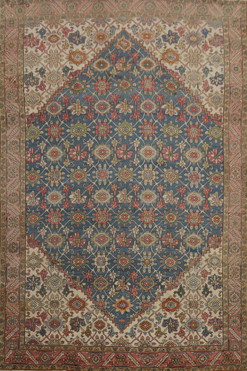 Antique Vegetable Dye Heriz Serapi Persian Area Rug 10x12