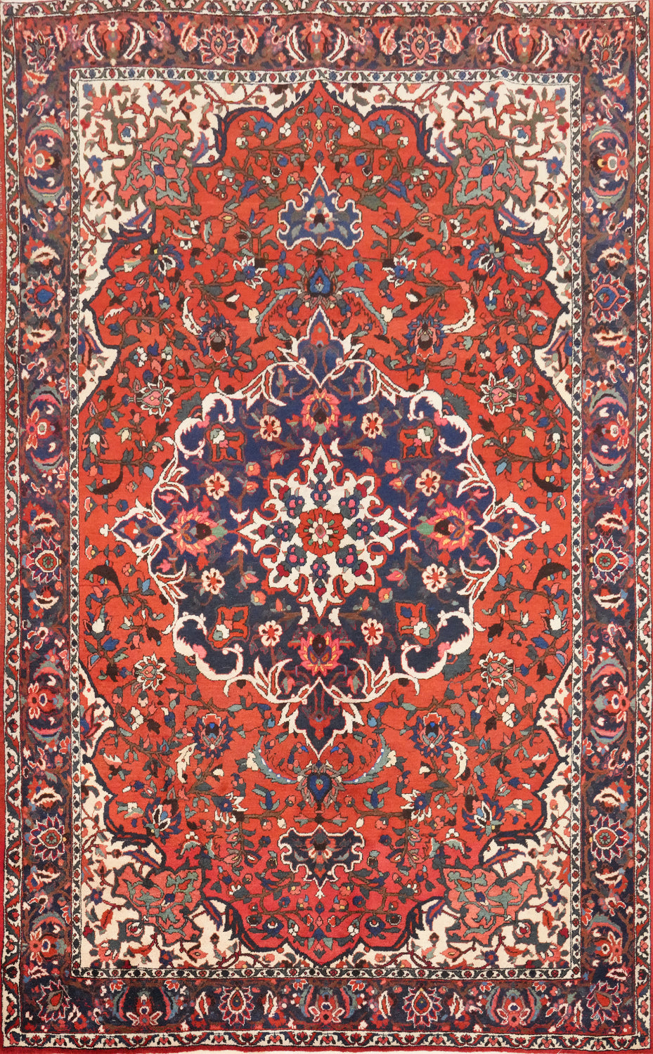 Vegetable Dye Bakhtiari Persian Area Rug 7x10