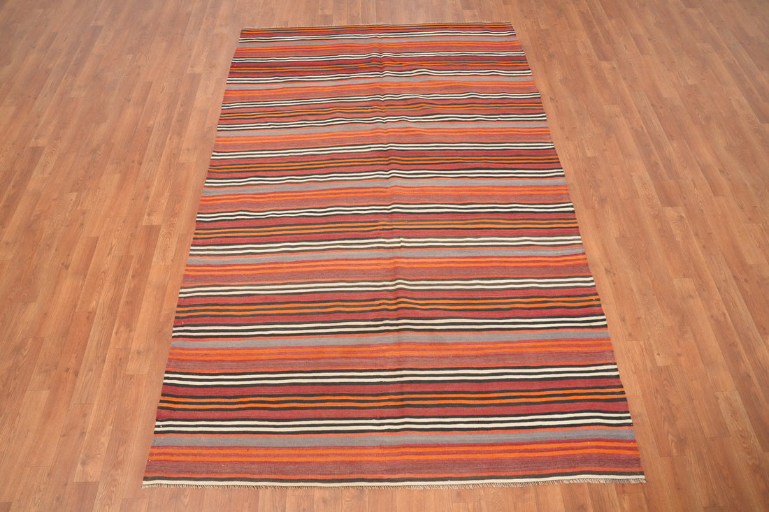 Energize Your Space with This Multicolor Kilim Area Rug 5x8