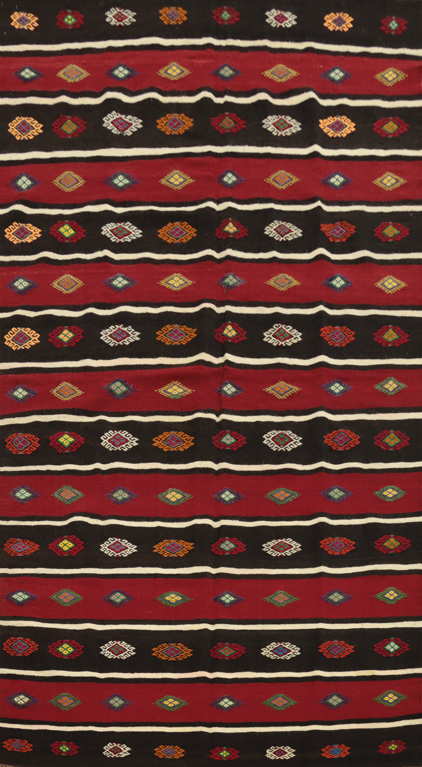 Vegetable Dye Kilim Turkish Area Rug 6x10