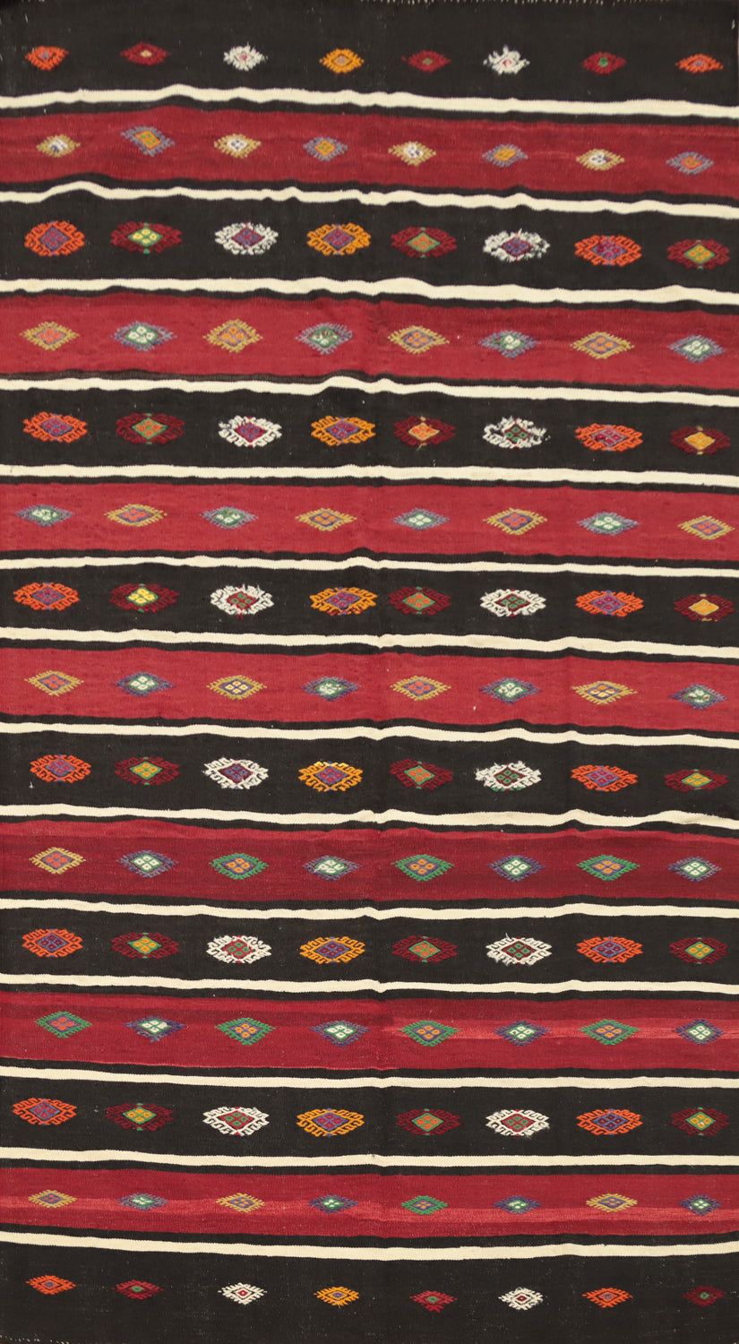 Vegetable Dye Kilim Turkish Area Rug 6x11