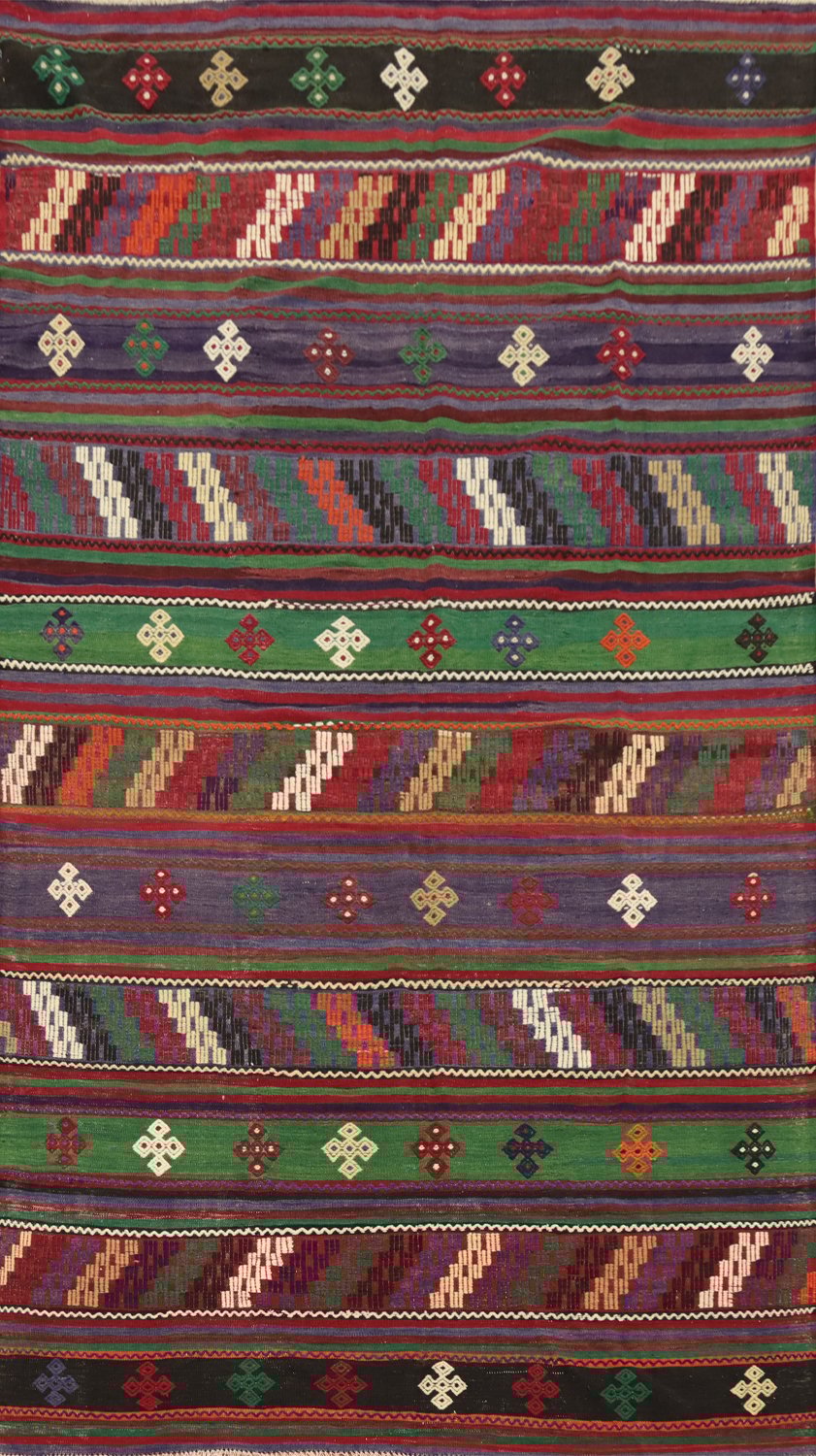 Tribal Kilim Vegetable Dye Area Rug 6x10