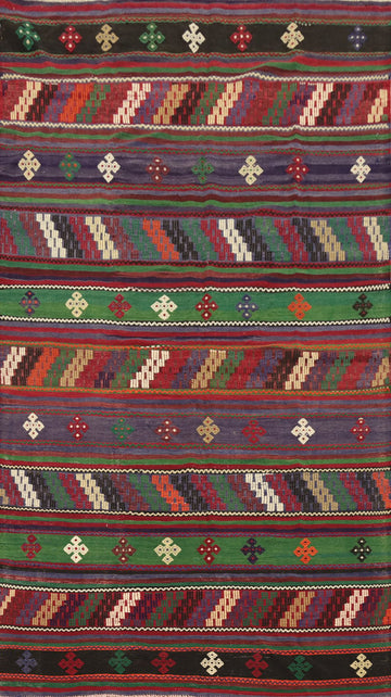 Tribal Kilim Vegetable Dye Area Rug 6x10