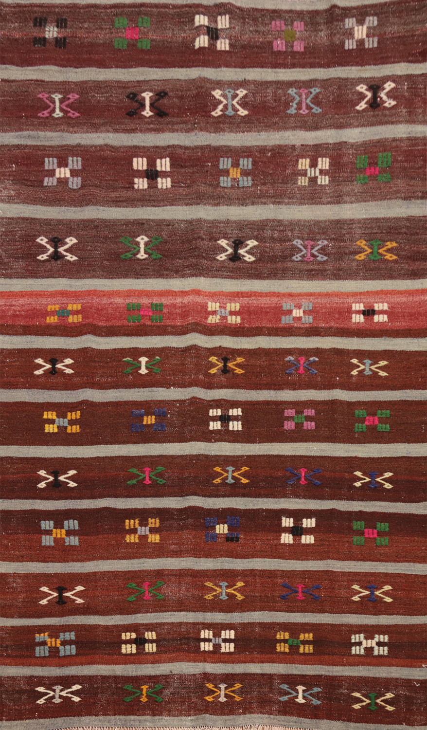 Vegetable Dye Kilim Turkish Area Rug 5x10