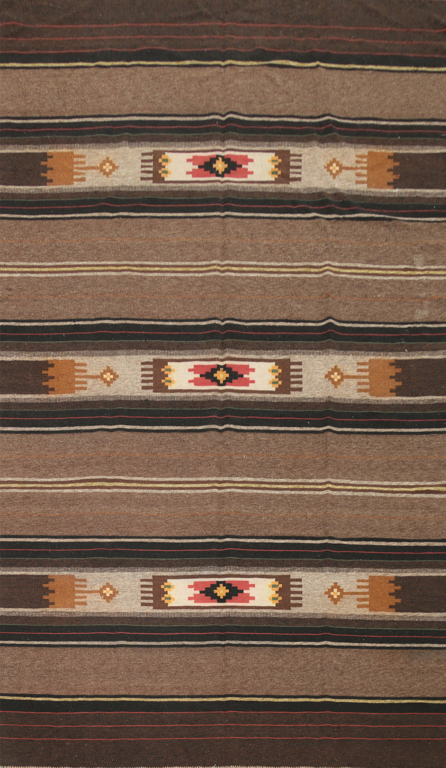 Vegetable Dye Kilim Handmade Area Rug 7x10