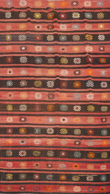 Vegetable Dye Kilim Turkish Area Rug 6x10