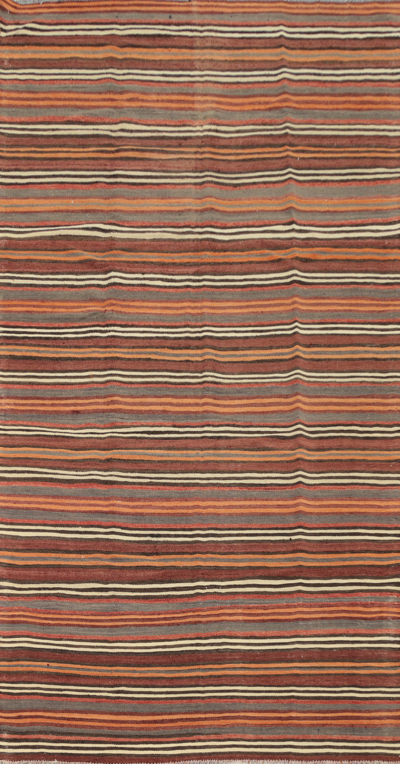 Vegetable Dye Kilim Turkish Area Rug 5x10