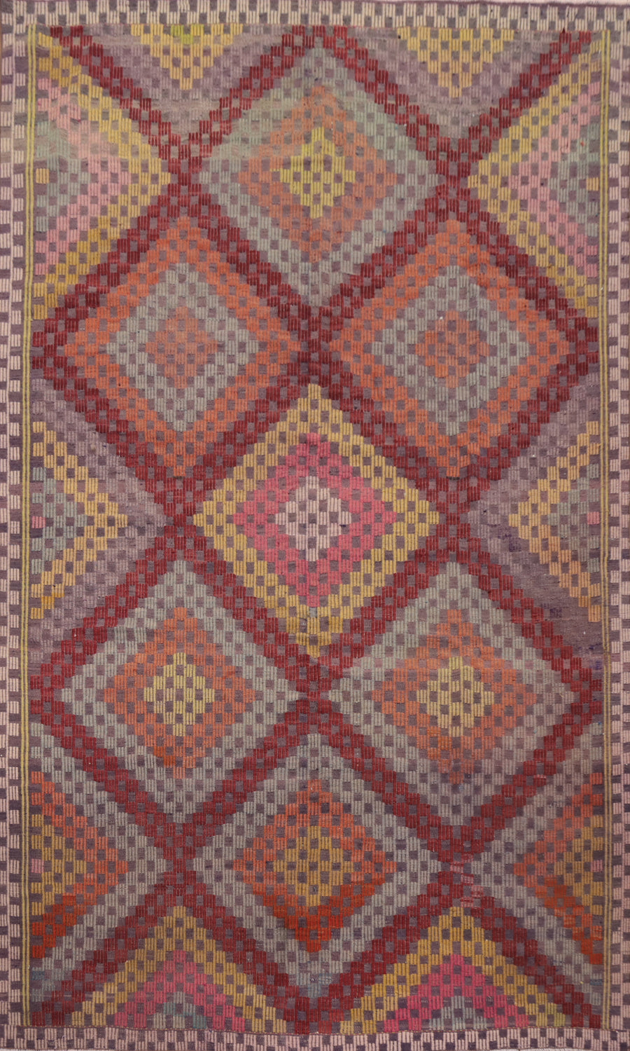 Vegetable Dye Kilim Turkish Area Rug 6x9