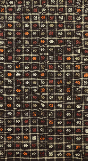 Vegetable Dye Kilim Geometric Wool Area Rug 5x9