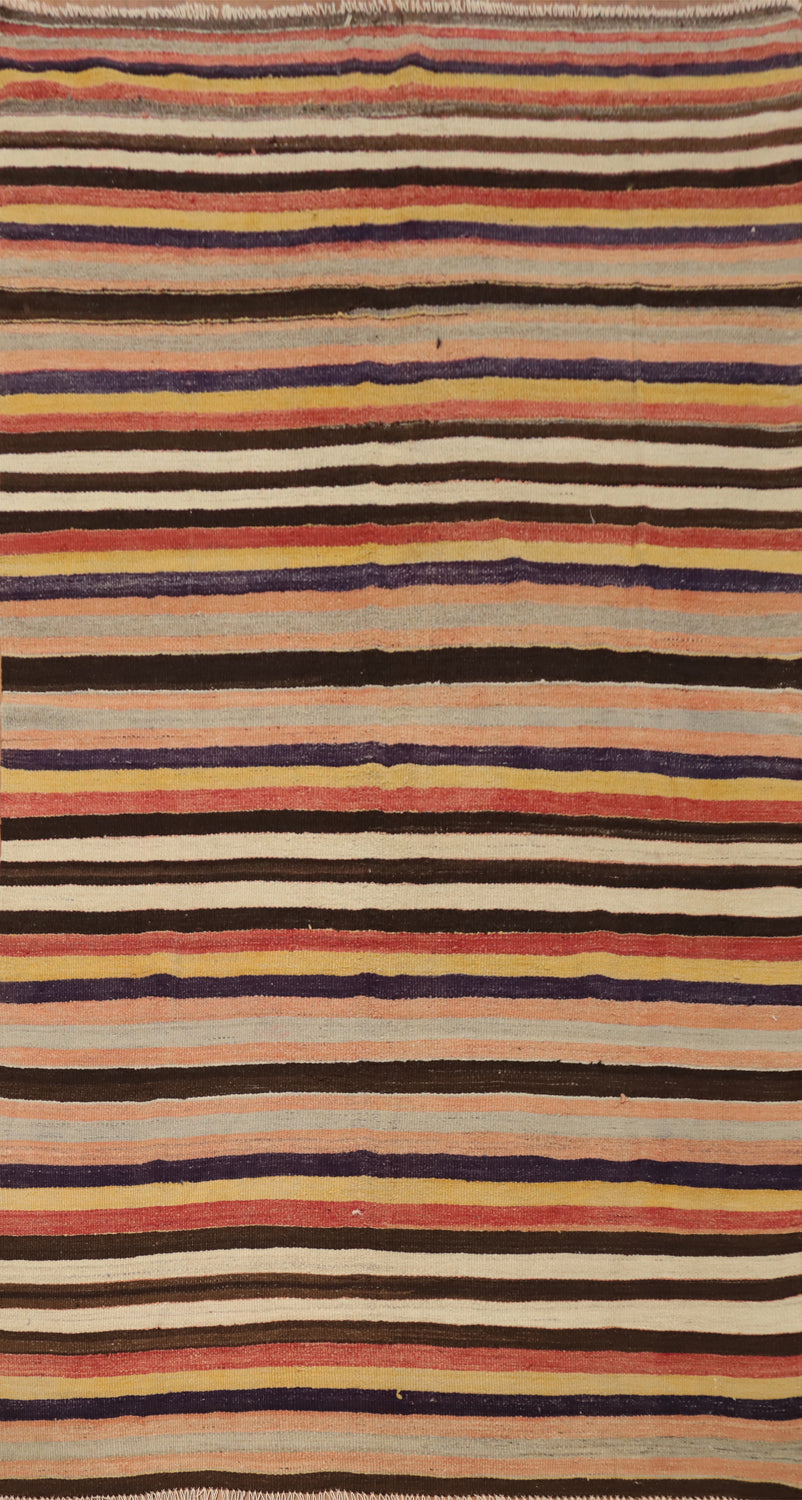 Vegetable Dye Kilim Turkish Area Rug 5x8