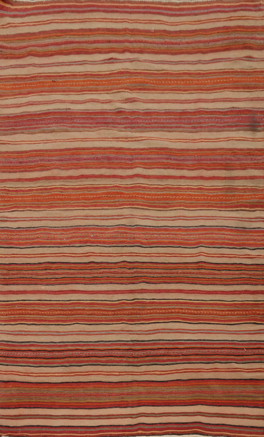 Vegetable Dye Kilim Turkish Area Rug 5x8