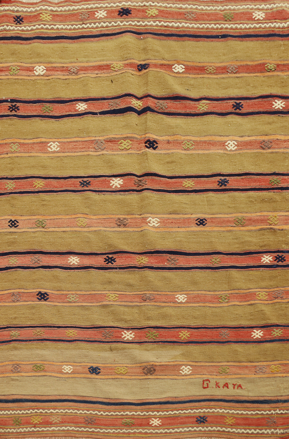 Vegetable Dye Kilim Turkish Rug 5x6