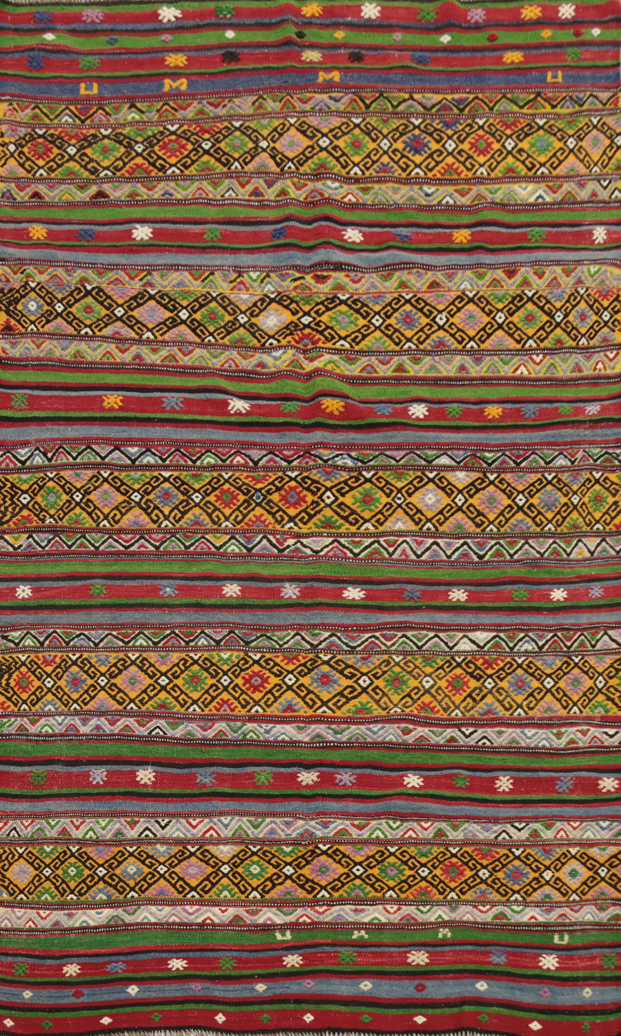 Vegetable Dye Kilim Turkish Area Rug 5x8