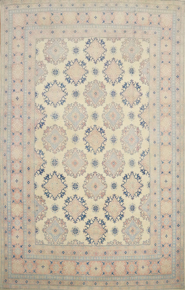 Geometric Kazak Vegetable Dye Area Rug 9x13