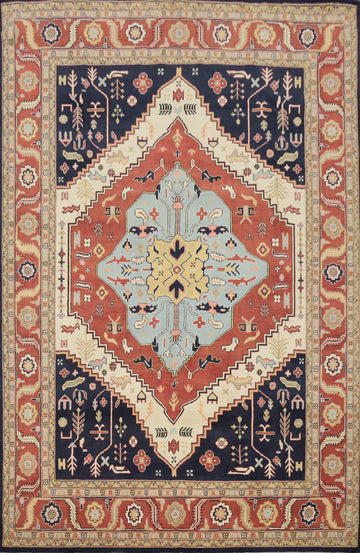 Vegetable Dye Heriz Oriental Area Rug 9x12