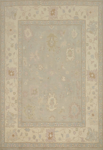 Handmade Wool Oushak Vegetable Dye Area Rug 8x10
