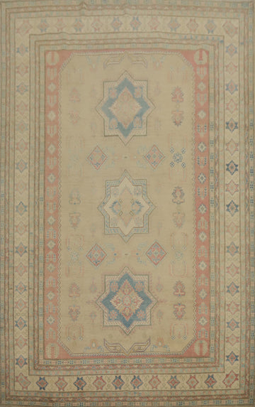 Vegetable Dye Kazak Oriental Area Rug 9x12