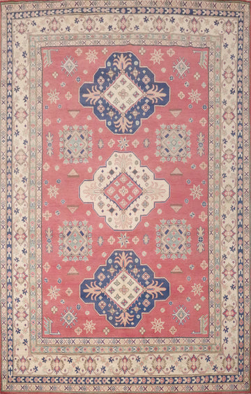 Vegetable Dye Kazak Handmade Large Area Rug 9x12