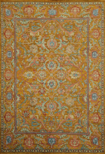 Vegetable Dye Ziegler Wool Large Area Rug 9x12