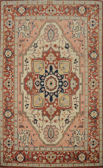 Vegetable Dye Heriz Serapi Oriental Area Rug 6x9