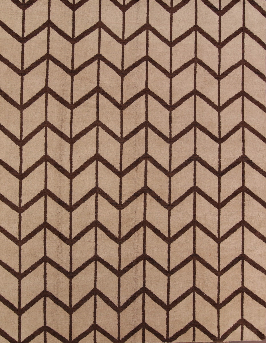 9x12 Moroccan Trellis Oushak Indian Oriental Area Rug