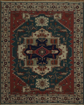 Elegant Geometric Sumak Chinese Area Rug 8x10