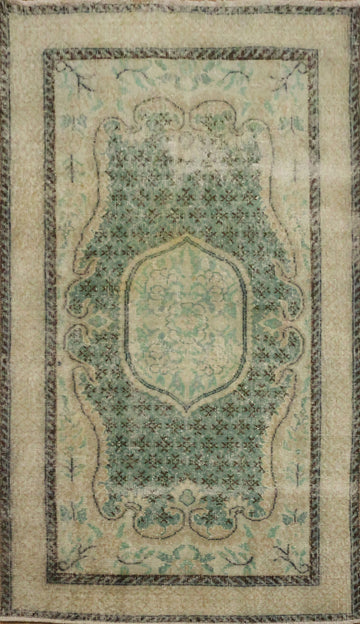Luxury Vintage Distressed Anatolian Turkish Area Rug 4x7