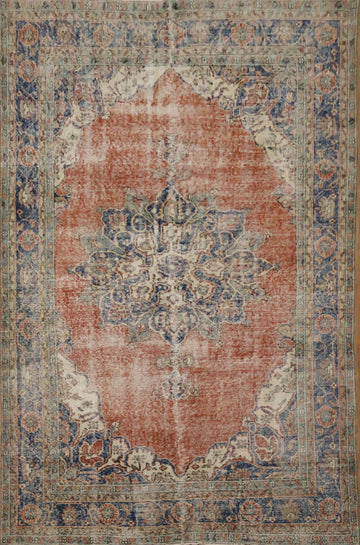 Classic Ornate Medallion Rug with Intricate Border Details 6x10