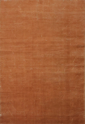 Warm Terracotta Handwoven Rug for Cozy Interiors 5x7