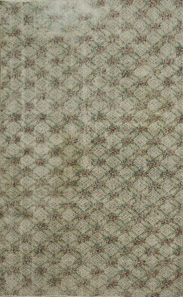 Elegant Vintage Patterned Rug with Subtle Geometric Accents 5x8