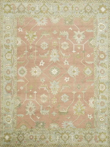 Traditional Oushak Hand Made Area Rug 9x12