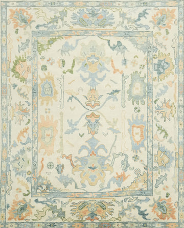 Pastel Color Traditional Oushak Hand Made Area Rug 8x10