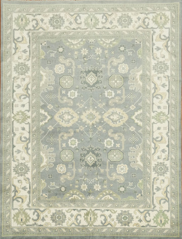 All-Over Oushak Grey Toned Rug Perfect for Living Rooms 9'x12'