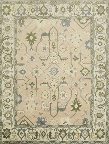 Traditional Area Rug in Subtle Tones and Delicate Motifs 9'x12'