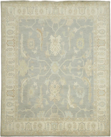 Vegetable Dye Wool Turkish Traditional Oushak Area Rug 8x10