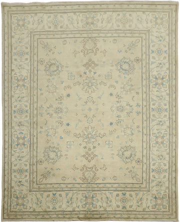 Elegant Kazak Persian-Style Hand-Knotted Rug in Soft Earthy Tones 8x10