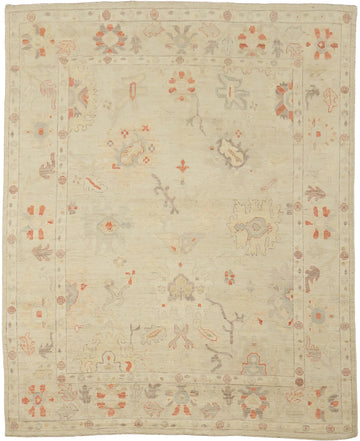 Traditional Oushak Turkish Wool Area Rug 8x10