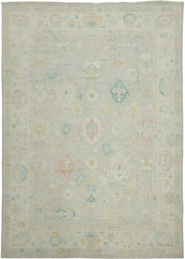 All Over Traditional Oushak Wool Area Rug 10x14