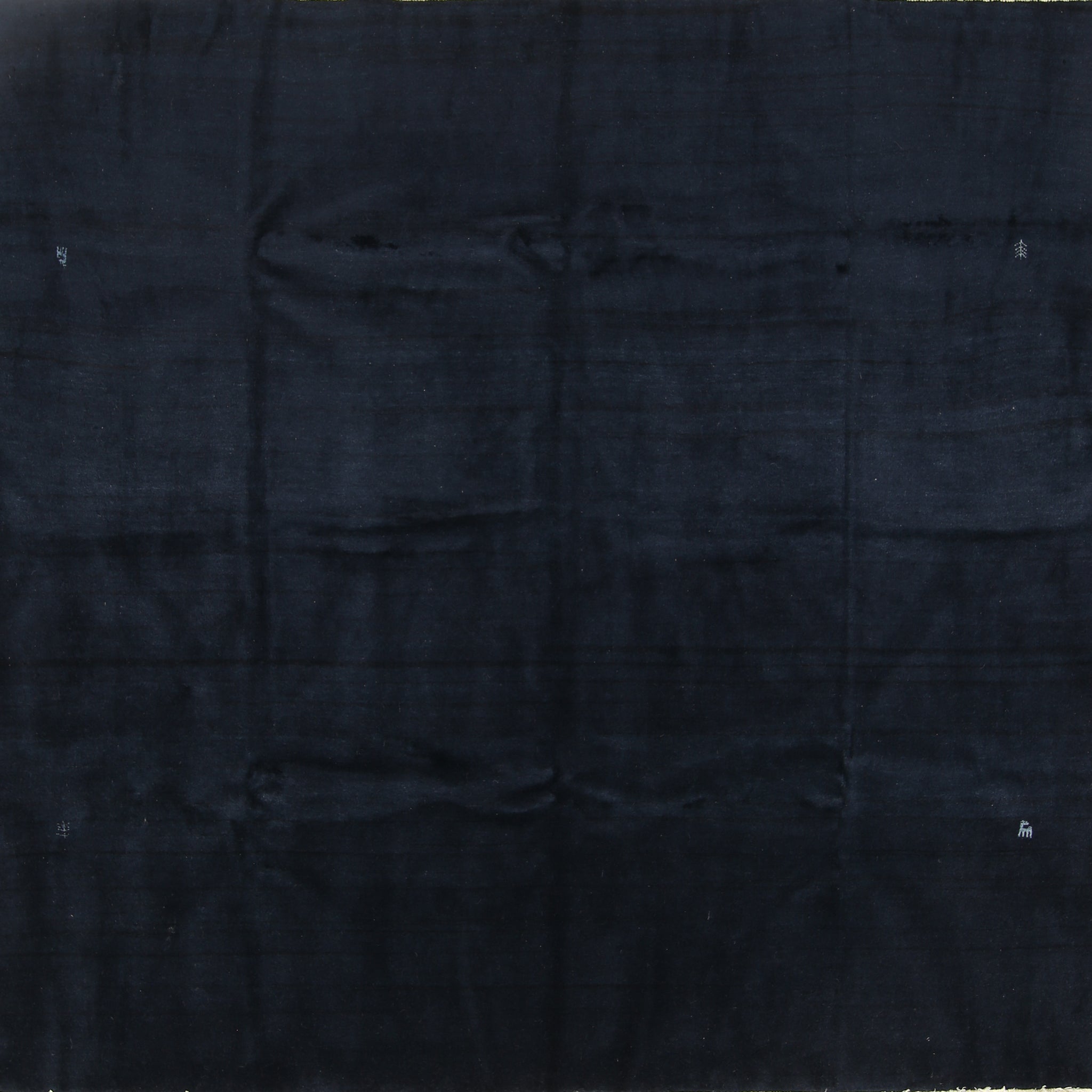 Modern Solid 6x7 Gabbeh Zolanvari Shiraz Persian Area Rug
