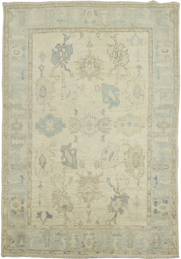 Oushak Turkish Wool Rug 4x6