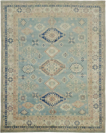 Traditional Kazak Wool Area Rug 8x10