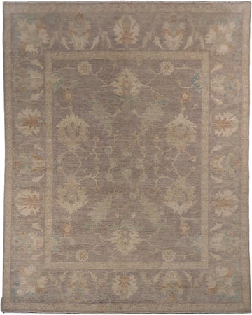 Muted Vegetable Dye Wool Oushak Turkish Area Rug 8x10