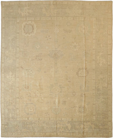 Vegetables Dye Muted Wool Oushak Turkish Area Rug 8x10