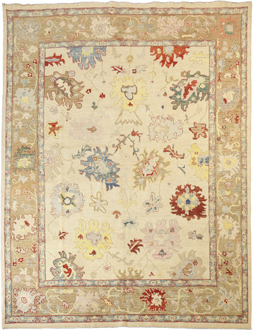 Vegetables Dye Wool Oushak Oriental Turkish Area Rug 8x10