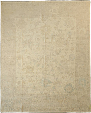 All Over Muted Floral Oushak Oriental Turkish Area Rug 8x10