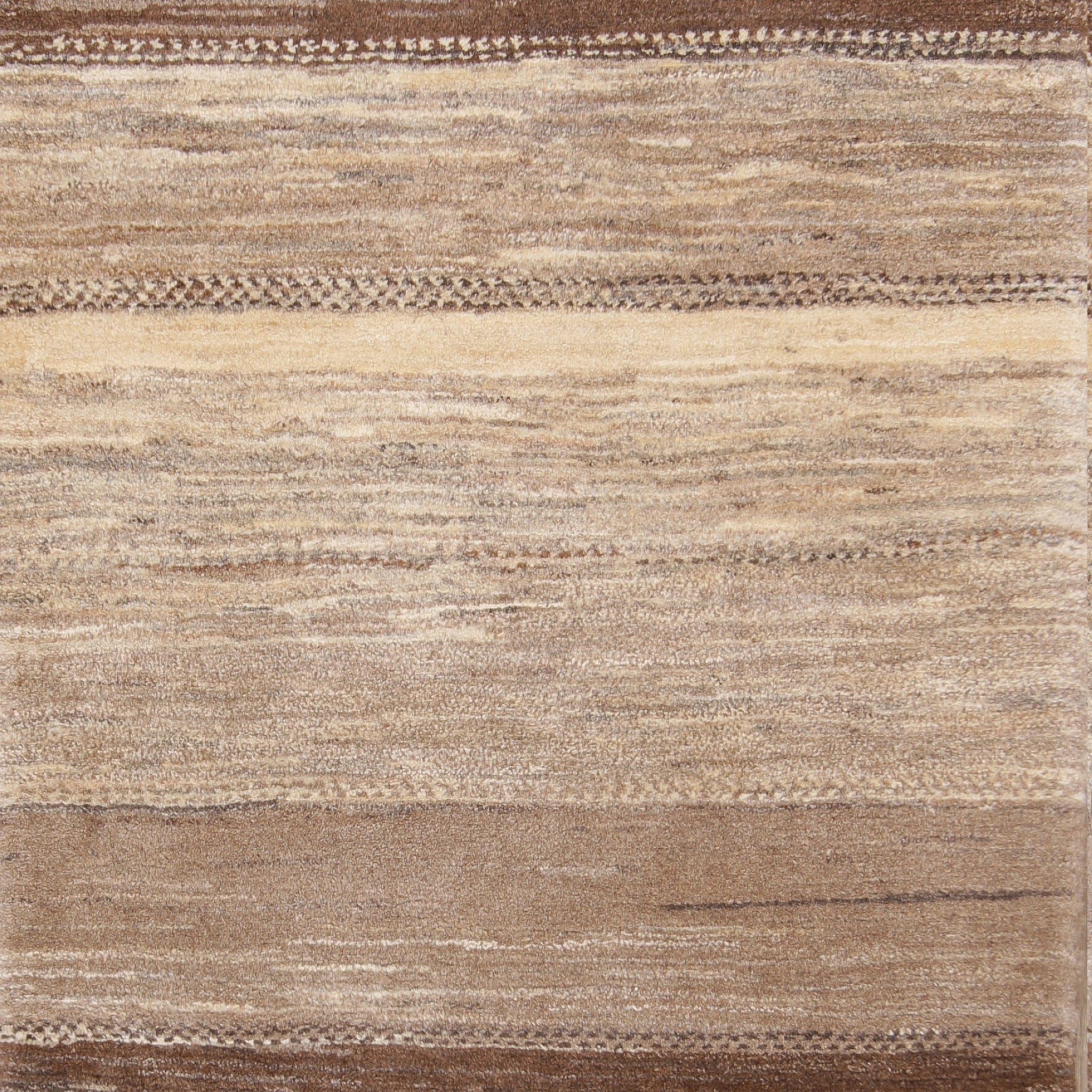 Earth-tone Color Striped Gabbeh Zolanvari Shiraz Persian Modern 3x4 Rug