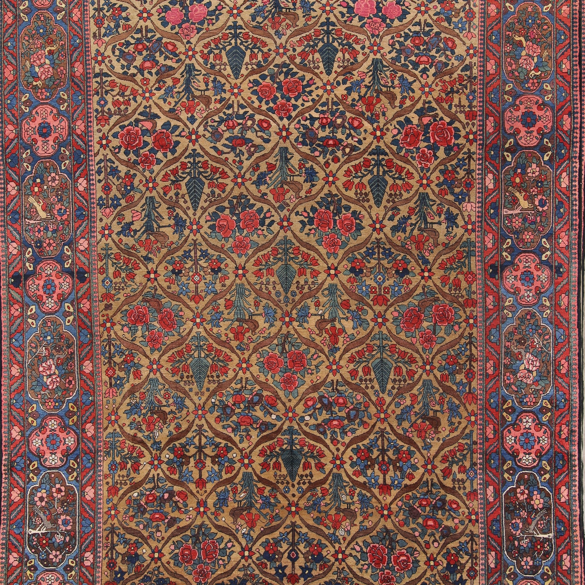Floral Pictorial 11x15 Bakhtiari Persian Area Rug