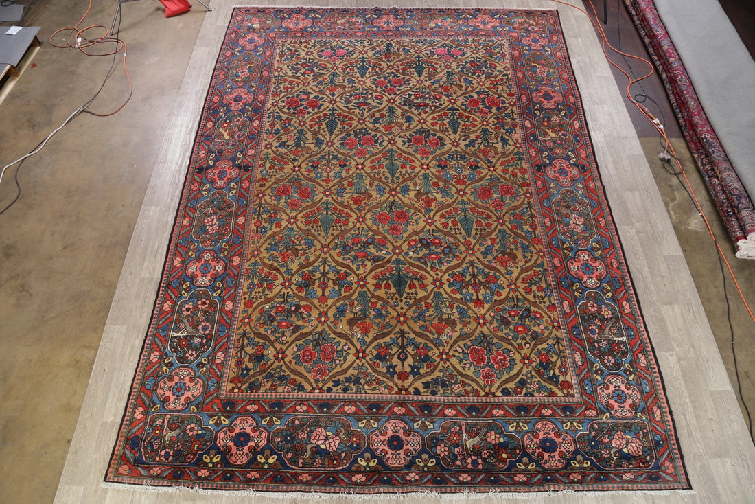 Floral Pictorial 11x15 Bakhtiari Persian Area Rug